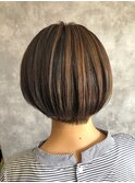 大人可愛い 20代 30代 40代 コンパクトショートボブ