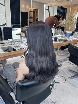 ヘアサロン ガリカ 表参道(hair salon Gallica) 【miko】大人ハイトーン/艶感グレー/透明感寒色系カラー