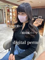 アミー 銀座(Ammy) #コテ巻き風パーマ #パーマロング#韓国風パーマ