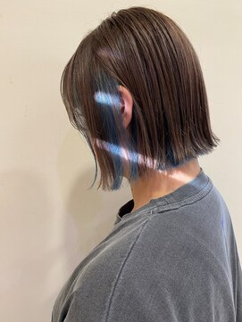 イーストハムネオ(EAST HAM NEO) インナーカラーボブ/ブルー