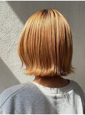 高知 南国市 BiBi glandjete ハイトーン 外ハネボブ ピンク 春