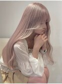 9344ブロンドベージュハイライトバレイヤージュハイトーンカラー