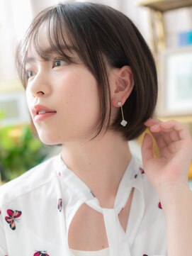 カバーヘア ブリス 大宮西口(COVER HAIR bliss) オリーブグレージュヘルシースタイルミニボブc5大宮20代30代40代