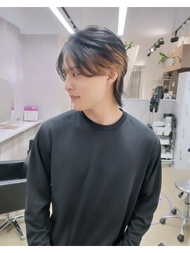 パープル(purple) メンズマッシュウルフ