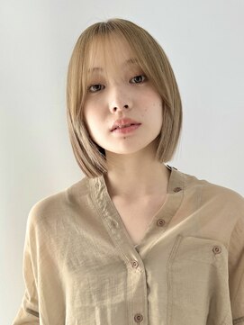 ミィ 表参道(mee.) 黒髪/ボブウルフ/ネビージュ/小顔/ワンレン/髪質改善/前髪