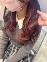 ラメール(MAISON LA MER)&nbsp;【MANAMI】*ブリーチ１回インナーワインレッド*