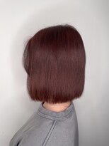 リー 東三国(Lee)&nbsp;切りっぱなしボブ×レッドブラウン