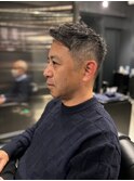 大人外国人風メンズイケオジショートフェード：花形　知希