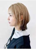 くびれミディミディアムくびれヘア顔周りレイヤー_ba539392