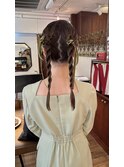 タイトアレンジ　お呼ばれ　ヘアセット