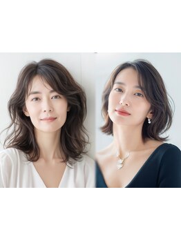 銀座でデジパはterraceへ♪コテで巻いたかのようなパーマで再現性抜群！【デジタルパーマ+Cut+TR\12000】