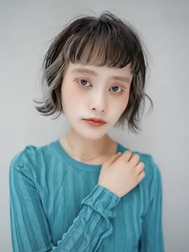 ギークス(GEEKS) 【GEEKS渋谷】オン眉ボブ/アンブレラカラー/初ブリーチ/秋カラー