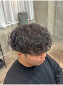中野波巻きパーマ