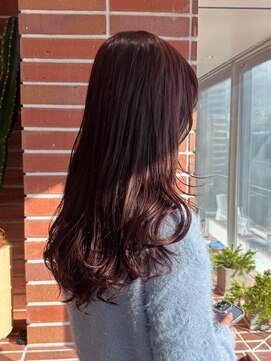 大人可愛い深みピンクベージュ 