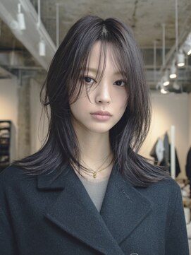 ノラ シブヤ(NORA) ハッシュカットミディアムレイヤーボブレイヤー顔まわりレイヤー