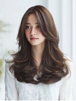 ダル 渋谷/表参道(DAL.)&nbsp;顔周りカットハッシュカットダークブラウンワンホンレイヤー韓国