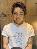 メンズウルフスパイラルパーマ
