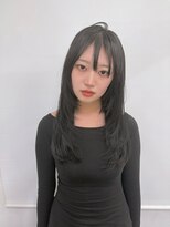 ヘアー アレス(hair ales)&nbsp;イメチェン　前髪　レイヤーエクステ　ハッシュエクステ