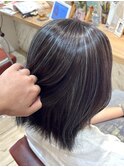 コントラストハイライト／シルバーグレージュ／白髪ぼかし／mai