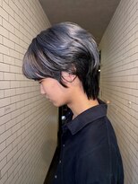 Men's JESTER【メンズジェスター】メンズカット/メンズパーマ/メンズカラー/フェード 〈REi〉ブルーカラーウルフ