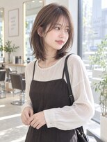 フレイムス ヘアアンドリラックス 大宮東口店(Frames)&nbsp;レイヤーボブ髪型20代30代40代50代前髪あり前髪なし面長丸顔大宮