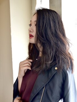 ヘアカフェ コトノハ(hair cafe Kotonoha) 【コトノハ】モード ブランジュ リラックスウェーブ 小顔