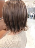 極細ベージュハイライトミディアムkchiara福岡天神川野直人