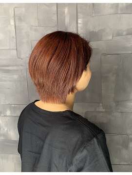 ヘアサロンエムフィス 池袋東口(HAIR SALON M Fe's) 外ハネボブ/アッシュブラウン/ネオウルフ/デザインカラー