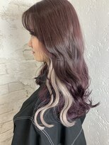 プライズ アイリス 池袋東口店(prize Iris)&nbsp;インナーカラーホワイトピンクパープルカラー