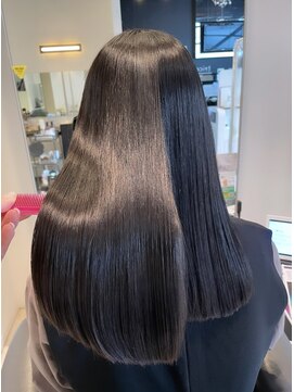 トリコ心斎橋(trico) 女神ヘア★透明感艶スノーベージュ×髪質改善酸性ストレート