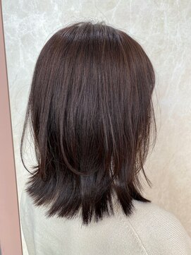 カームバイリコ 学芸大学(calm by liko) 大人バイトレット/肩はね/外はね/バイオレットブラウン/レイヤー