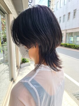 シャムオーツー 国分寺(CHAM:O2) 黒髪/ボブウルフ/ウルフヘア/外ハネ/地毛風カラー/マッシュ