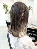 ブリーチなしで透明感カラー/育てるベージュ/グレージュ