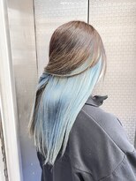 ファイブバイジエクト 堀江(FIVE by The Ect)&nbsp;サラサラ水色インナーカラー