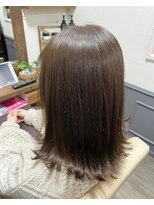 カミケン 清明店(kamiken.)&nbsp;結べる切りっぱなしボブ透明感アッシュグレー【カミケン清明店】