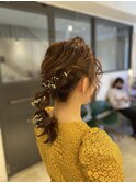 編み下ろし金箔アレンジ