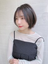 オーロ(ORO)&nbsp;暗めカラー前髪あり大人コンパクトくびれヘア