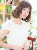 オン眉バレイヤージュランダムボブパーマc5川口20代30代40代