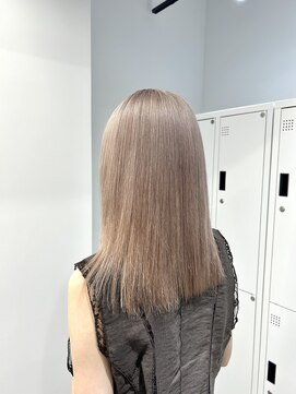 ペレ 栄店(PELE) デザインカラー/レイヤーカット/ウェットヘア/オリーブベージュ