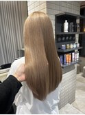 【lilley 稲永麻衣】髪質改善+ブリーチ+ロングヘア+韓国ヘア