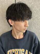 ニアウ 太田店(Niau)&nbsp;波巻きパーマツイストスパイラルパーマメンズパーマ群馬眉毛太田