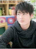 ■くすみブルー束感マッシュウェーブ103戸田公園20代30代40代