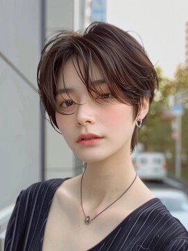 レヴ 草加店(LEV.) イメチェン　外ハネ　ボブ　美髪　ワイドバング　ブルーブラック