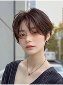 イメチェン 外ハネ ボブ 美髪 ワイドバング ブルーブラック
