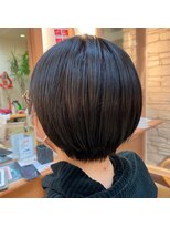 美容室ヒラトヤ 仙北店 襟足スッキリ大人キレイな丸みショートボブ 20代30代40代