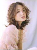 ☆ホワイトグレージュミニウルフデジタルパーマチェリーブラウン