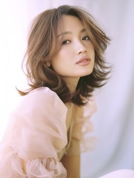 アルトリスト(Altruist Aging×HAIR&SPA) ★ダークアッシュ大人ガーリーボブ着物ミディアムレイヤーカット