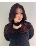 cherry red  ヨシンモリ 韓国ヘア