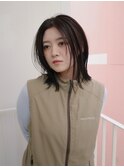 【大人ボブ/阿部達哉】ミディアムヘア/外ハネボブ