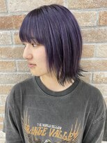 ニューヨークニューヨーク 姫路広畑店(NYNY) ブリーチ20代30代40代50代小顔◎パープル